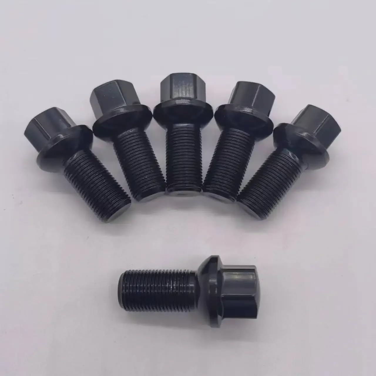 Śruby do Kół dla Mercedesa Benz, 5 szt. śrub M15x1,25 o bardzo długich łbach, sześciokątnych, 17 mm, długość gwintu 27/35 mm, klasa 10,9