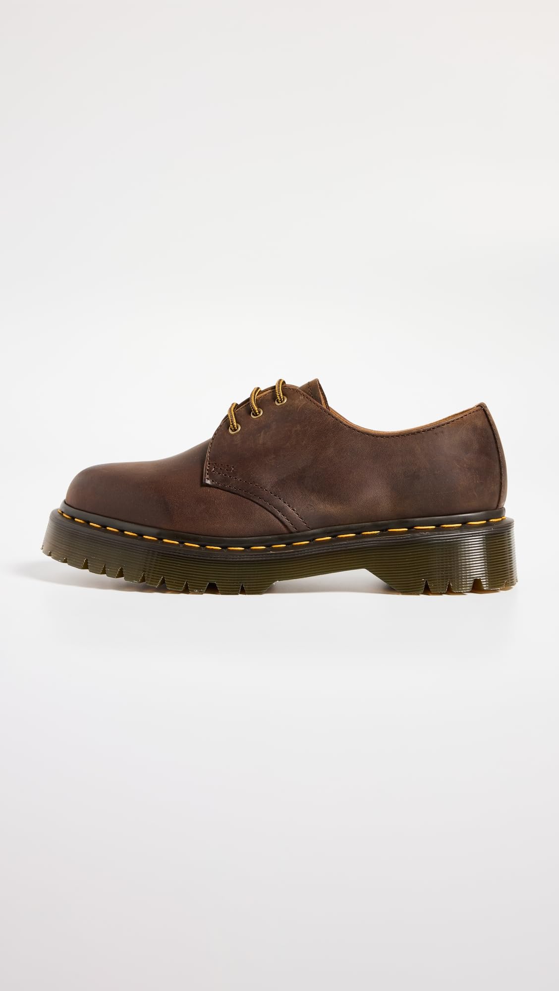 Dr. Martens Unissex 1461 Bex Smooth Oxford, Marrom escuro Crazy