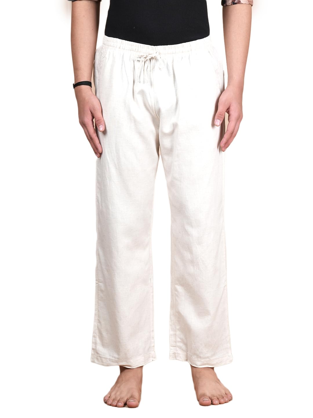 rai sahab Men's Linen Solid Pyjamas Pants | Lower/Track Pant, Lounge Wear, Night Wear Pajama Pant for Men-picture-31