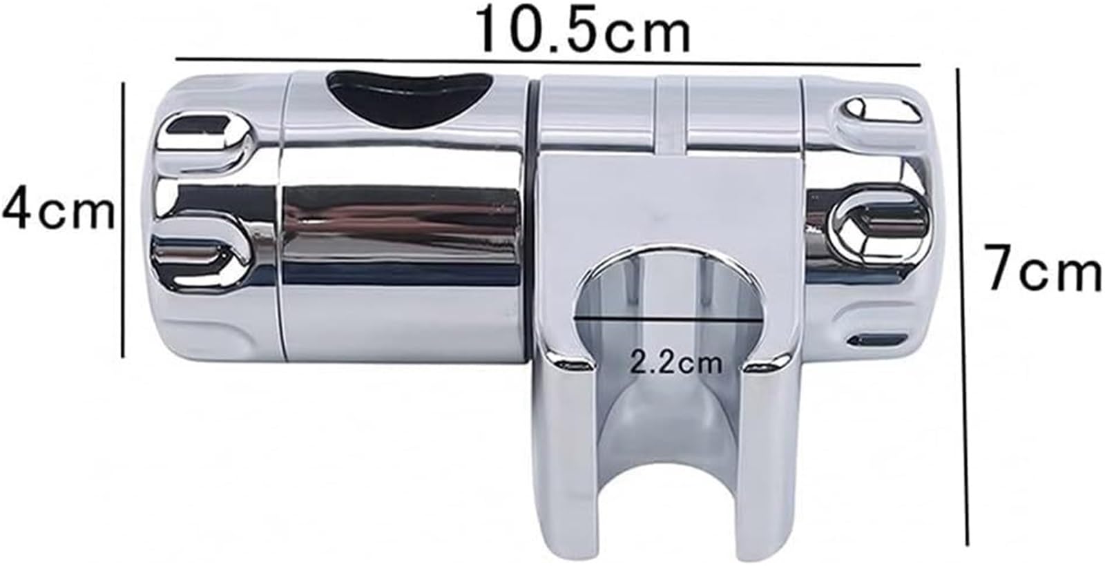 Uchwyt do słuchawki prysznicowej, Uniwersalny uchwyt prysznicowy ABS chromowany, regulowany, 22-25 mm, akcesoria do baterii łazienkowej, prysznic(22mm)