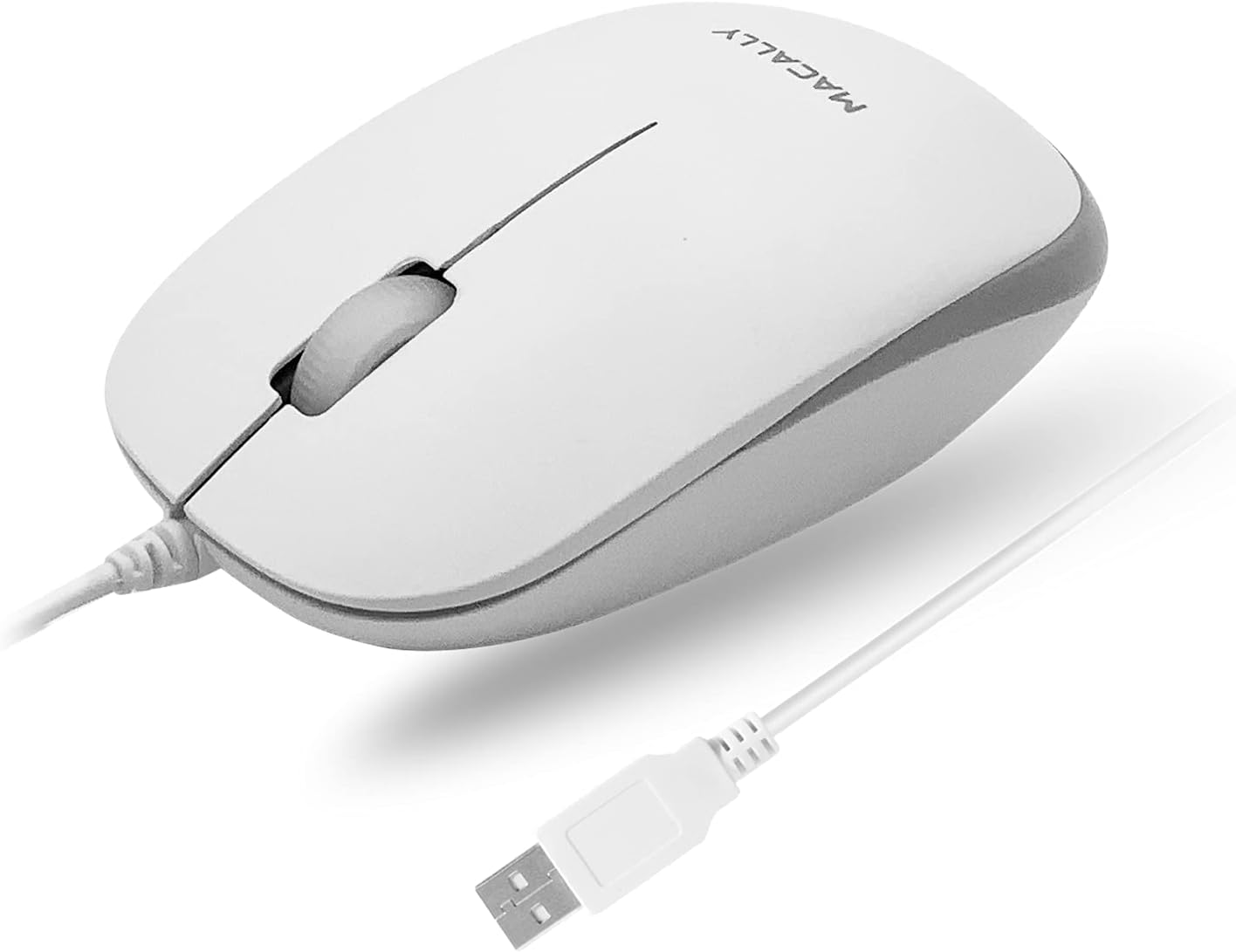 USB Wired Mouse for Mac and Windows - Plug and Play 3 Button Corded Computer Mouse Wired for MacBook Pro/Air, Apple iMac, Laptop, PC Desktop, Notebook, Scroll Wheel Layout with Long Wire Cord