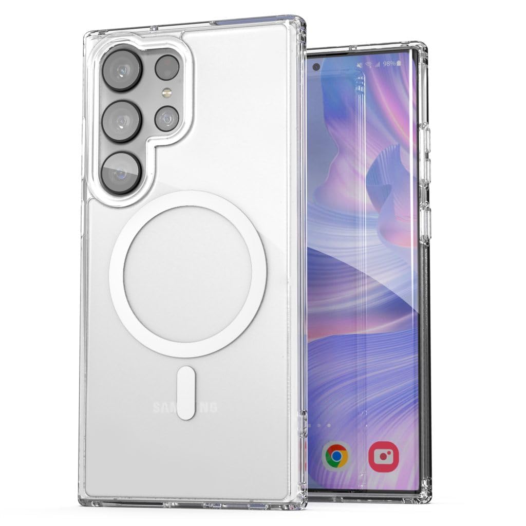 True Desire Magnetic Clear Phone Case for Samsung Galaxy S23 Ultra Case, Transparent Thin Slim Crystal Shockproof Bumper Cover for Samsung S 23 Ultra 5G -Transparent (B0CQXQZYR9) Amazon Price History, Amazon Price Tracker