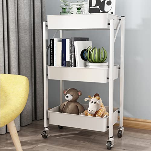 Boite rangement plastique bureau : tour de rangement compacte 3 niveaux