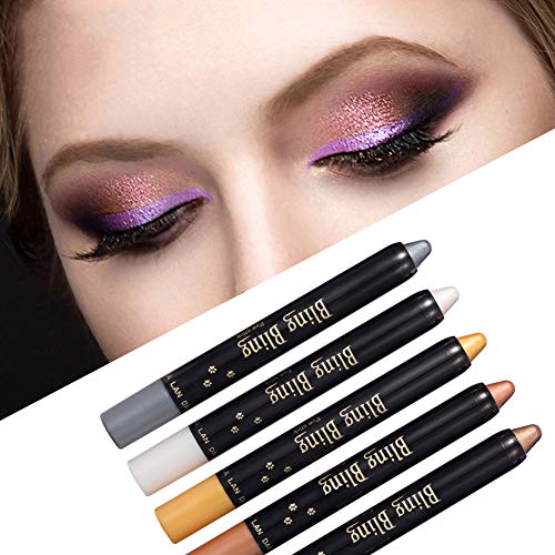 Nuonove Eyeshadow Stick Waterproof Eyeshadow Eyeshadow Glitter Eyeshadow Pencil Ultra Pigmented Makeup Eye Shadow Powder Long Lasting Eye Shadow Pen Set 10 Colors #TOP3