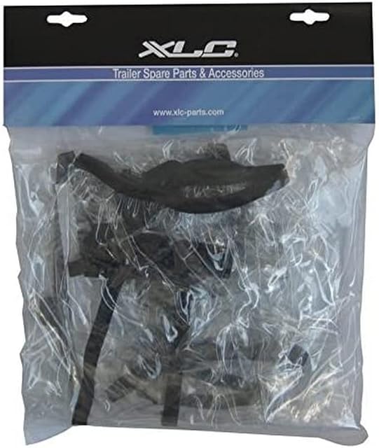 XLC Unisex - Adult Rain Cover Bicycle Trailer Black 1Size