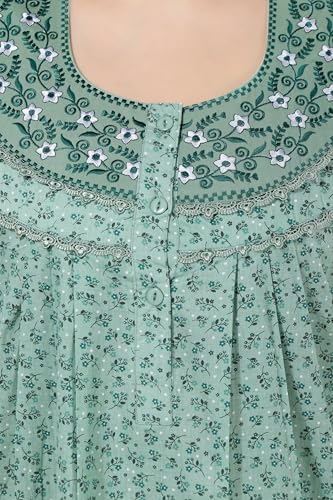 Image of Soulemo Women's Pure Cotton Floor Length Nighty 1690
