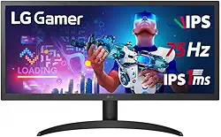 Monitor Gamer LG 25.7" UltraWide Full HD 75Hz 1ms Preto 26WQ500-B.AWZM