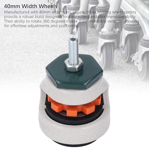Roulettes de Nivellement M8 Hauteur Réglable 40 mm Robustes Charge 880 lb pour Meubles Industriels
