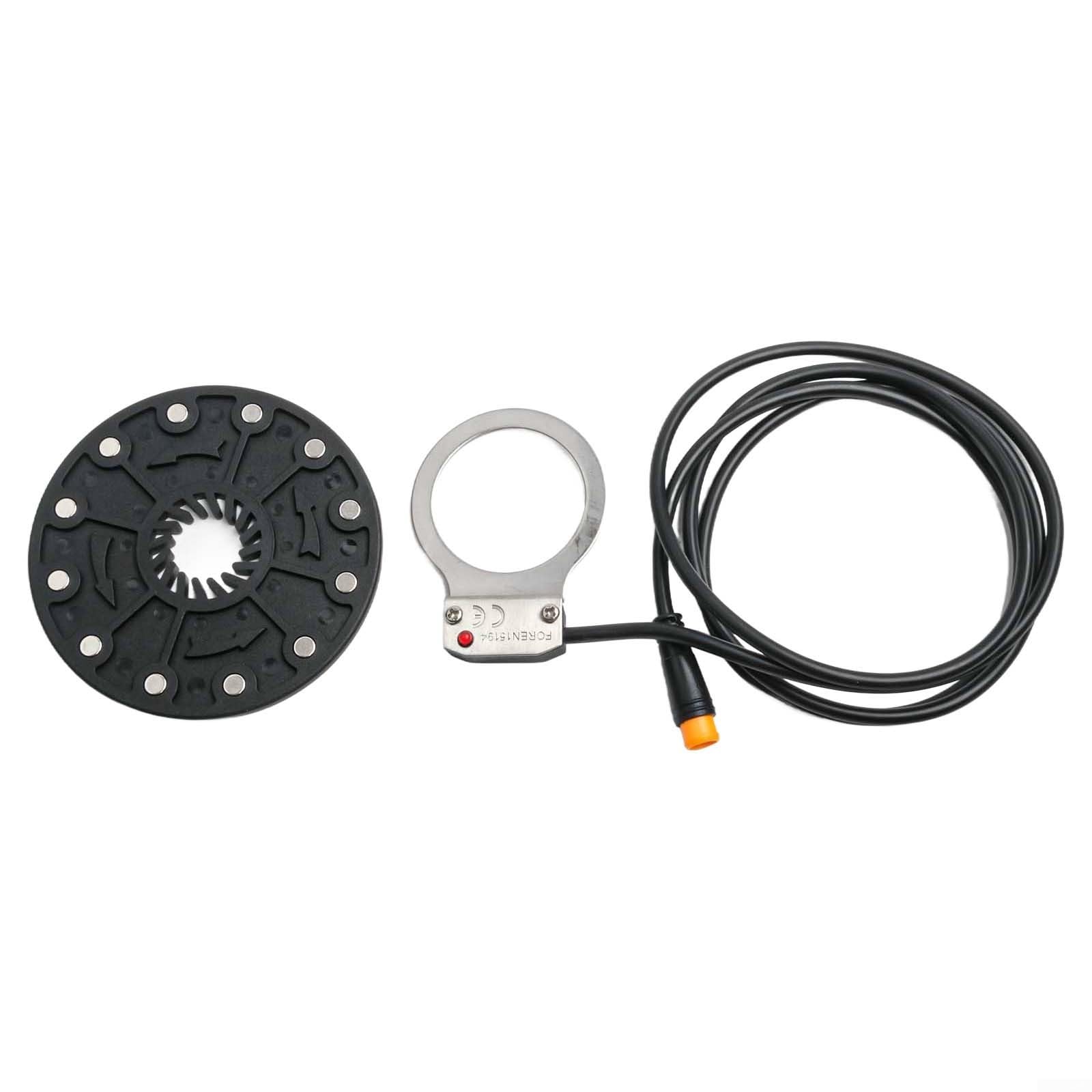 Sensor de asistencia de pedal eléctrico para sistemas de bicicleta eléctrica de 36 V/48 V, detección magnética con conector impermeable, compatible con configuración estándar de Boost