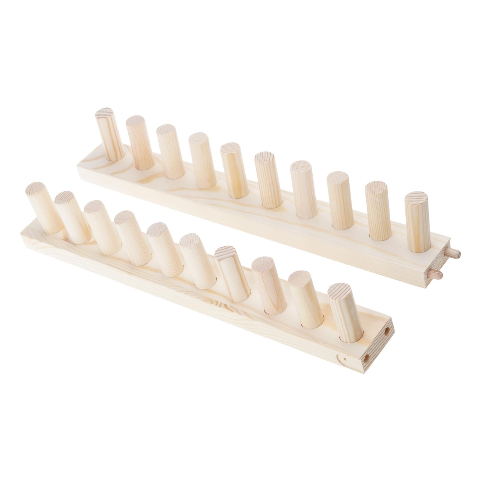 Buxuaaaa B Uxuaaaa Natural Wood Knitting Frame With Sturdy Ase For Craft Knitting Spool Holders