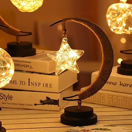 LED Star Moon Νυχτερινά Φώτα Επιτραπέζια Λάμπα Δημιουργική Λάμπα Ραμαζανιού για Παιδικό Δωμάτιο Υπνοδωμάτιο Σπίτι Για Eid Mubarak Μουσουλμανικό Ισλαμικό Φεστιβάλ Διακοπές Γάμου Διακόσμηση Γάμου_voghion.com