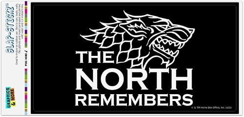 GRAPHICS & MORE Juego de Tronos The North Remembers - Adhesivo para ventana de coche