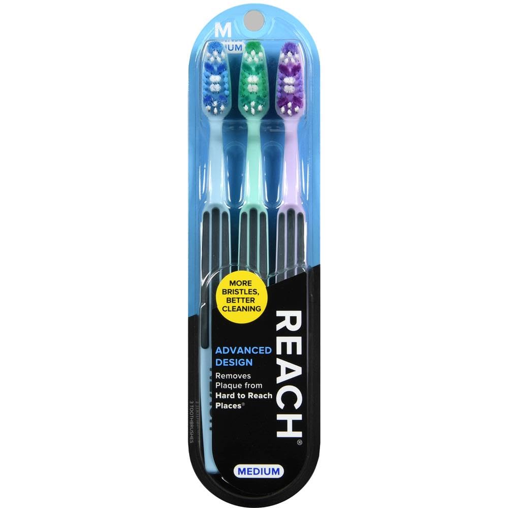 REACH Advanced Design for hard to reach places, MEDIUM, 3-count