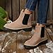 Women Short Leg Fashion Classic Western Boots Mary Jane Shoes Outside for Ladies Riding Boots for Parties and Proms Beige