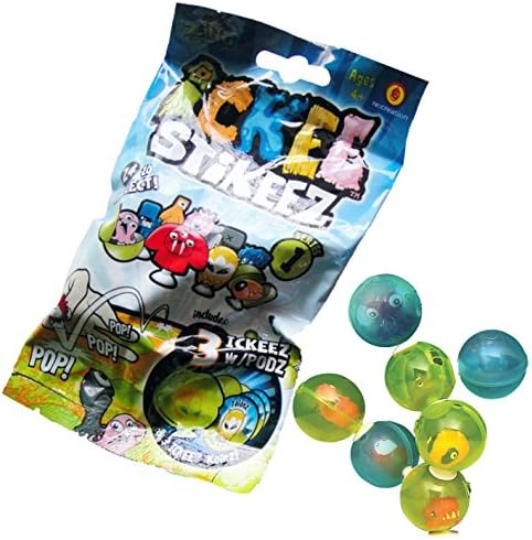 Ickee Stikeez Series 1 3 Ickeez with Podz Blind Bag Novelty