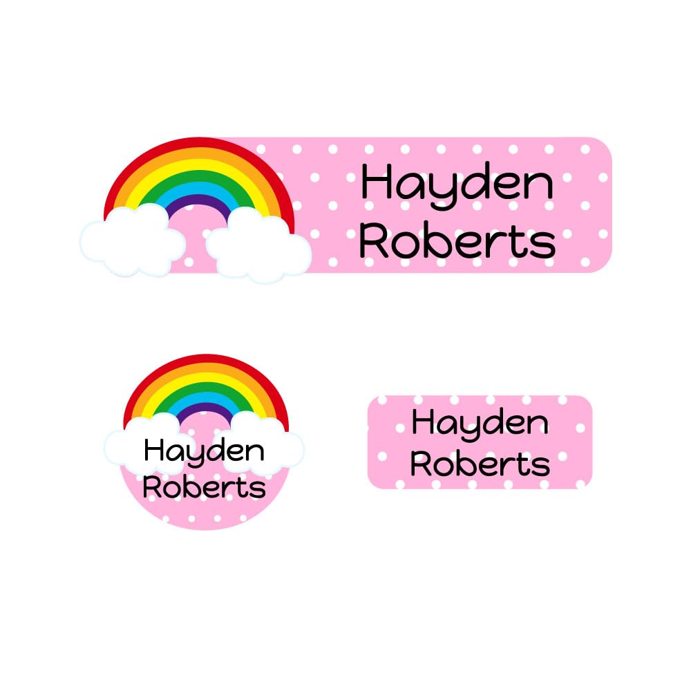 Name Bubbles - Kids Custom Name Labels for Daycare, School, Camp (144 Labels) - Personalized Waterproof Name Stickers for Clothes Tags, Lunch Boxes,