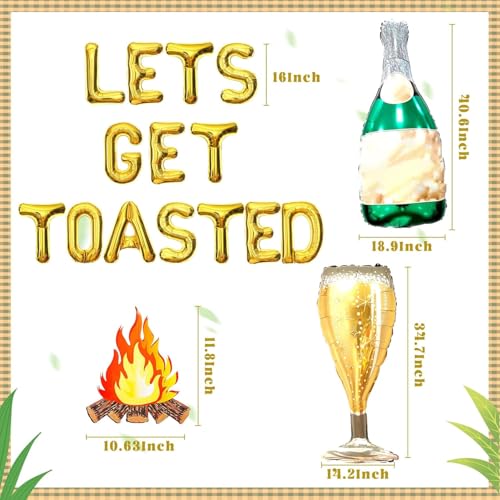 Image of Lets Get Toasted Bachelorette Decoration Mountain Engagement Decoration Mountain Bachelorette Decoration Camp Bachelorette Decoration Camping Bachelorette Party Decorations