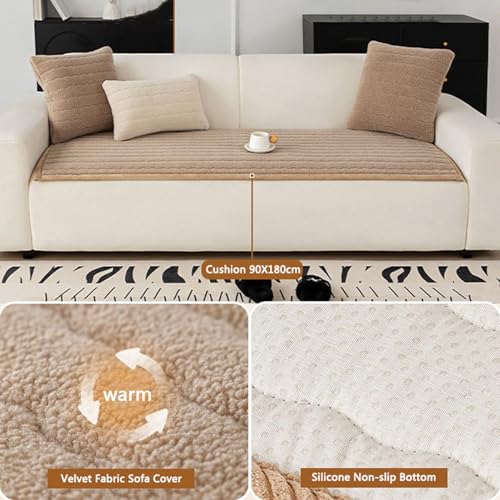 Housses de coussin de canapé en peluche lapin pour salon 1 à 4 places