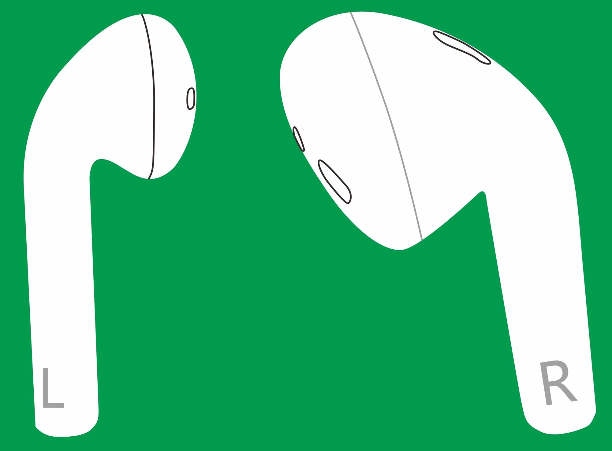 AirPods エアーポッズ 　　A2032、A2031 Apple AirPods 2nd Generation A2032, A2031 A1602 EMC2862 Earbuds