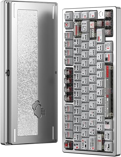 WOBKEY Rainy 75キーボード RGB (Color系 シルバーR) WOBKEY Rainy 75【メカニカルキーボード】