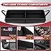 Autofit Under Seat Truck Organizer Storage Box with 1 Removable Divider & 5 Storage Mesh Bag, Collapsible Trunk Organizer for Car, SUV, Truck, or Van(Full Size Trucks) Two large storage compartments