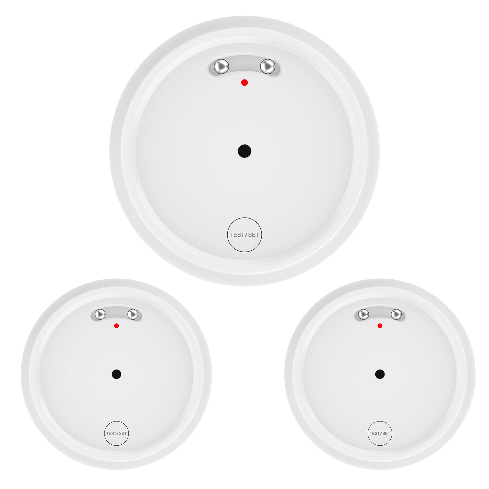 Detector de fugas de agua WiFi con batería IP66, alarma 80 DB, compatible con la aplicación Tuya/Smart Life para cocina, cuarto de baño, sótano, 3 unidades