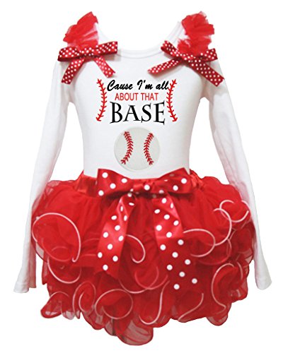 Camisa blanca manga larga niña 4-5 años con falda de pétalos roja Nb-8y