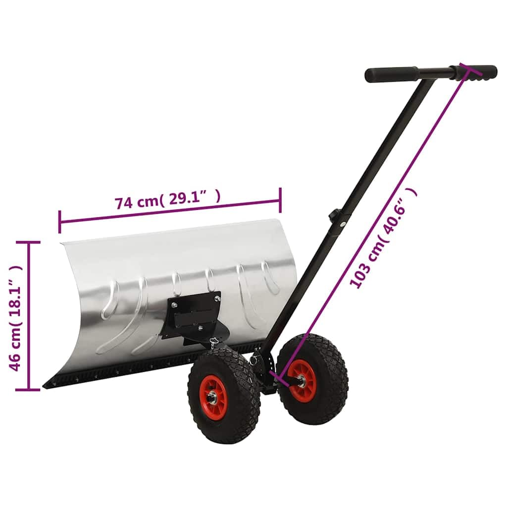 Generico Spazzaneve Manuale con Ruote,Casa e Giardino,Prato e Giardino,Rimozione della Neve,Pale da neve-141304