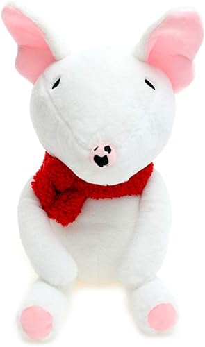 Millffy Lindo juguete de peluche Bull Terrier para perro, muñeca suave para bebés, niños, regalos de cumpleaños (11.8 pulgadas)