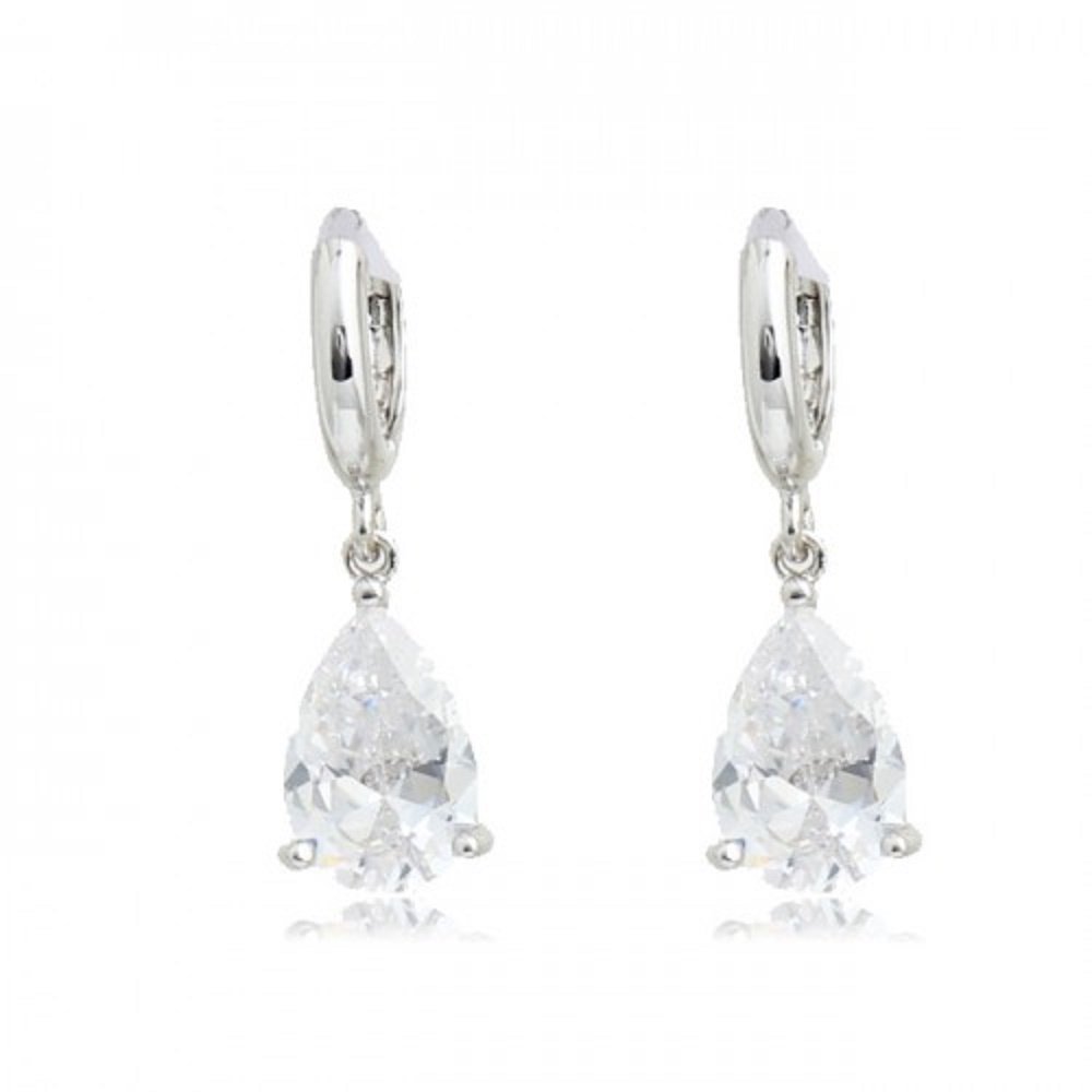 Crystalline AzuriaDange Women Teardrop Earrings with Box 18K Gold Plated Zirconia Crystals Teardrops Jewelry for Women and Girls