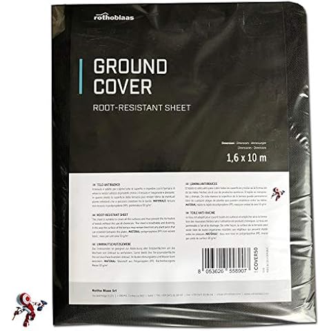 Anti-weed tarp anti mulching tarpaulin Anti Weeds Ground Cover 1.6 x 10 m Root proof for Garden and vegetable garden, Draining root tarpaulin High quality Non Woven Polypropylene Fabric Cover