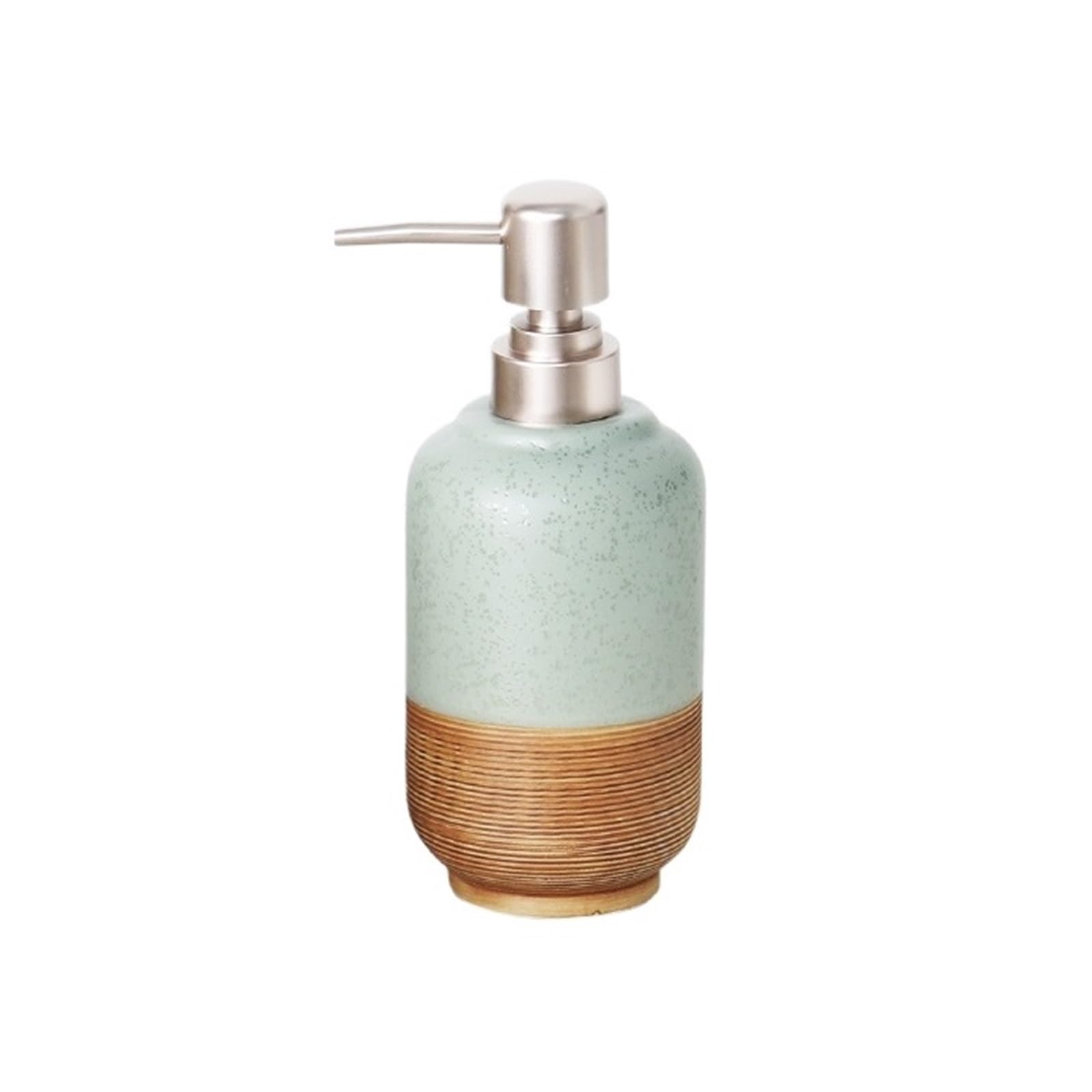 Bx9re7tk3g Green Hand Wash Dispenser Vintage Ceramic Lotion Push Bottle Countertop Soap Dispenser For Kitchen Bathroom 400Ml Bathroom & Kitchen(Green)