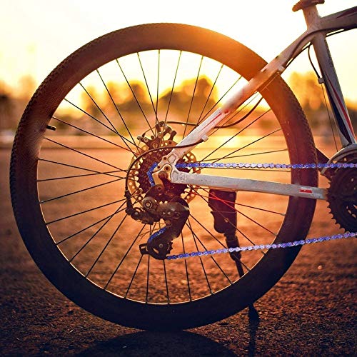 Fahrradkette 11 Speed ​​Fahrradkette Bunte Ultra Straßen-Fahrrad-Kette Durable Missing Link Regenbogen-Ketten for MTB Rennrad