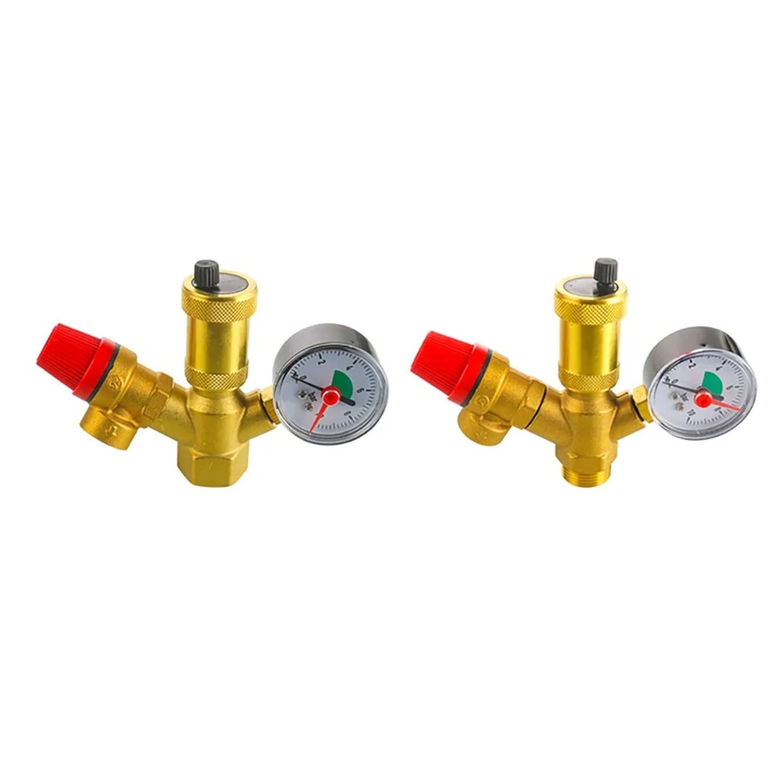 Valvola di scarico di sicurezza in ottone con filettatura femmina maschio BSP da 1,3 cm, 1,9 cm, 2,5 cm, scarico della pressione, per scaldabagno solare (filettatura esterna G1)