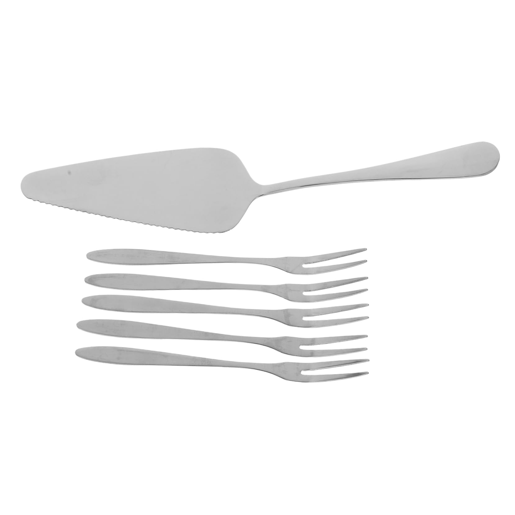 Unomor Mini Gold Forks Pastry Fork Set Stainless Steel Cake Knife Wedding Cake Serving Set