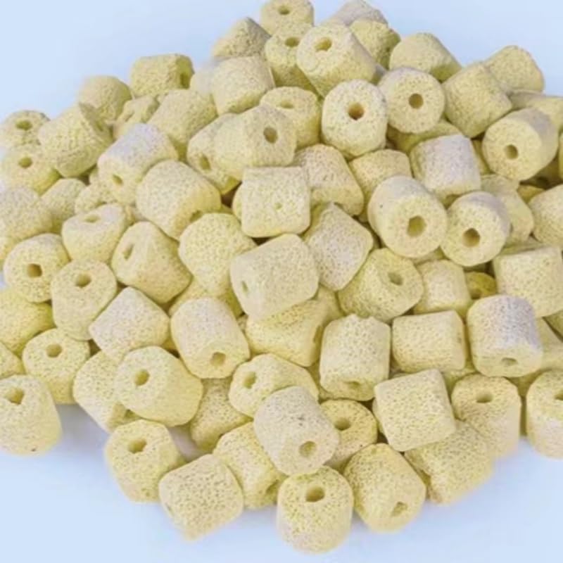 Image of Filter Media,Bio Media for Aquarium Sump Filter Ceramic Rings Activated Carbon Bio Balls Freshwater Marine Biological Filter Media 1lb with Mesh Bag Bio Balls Ceramic Rings Set