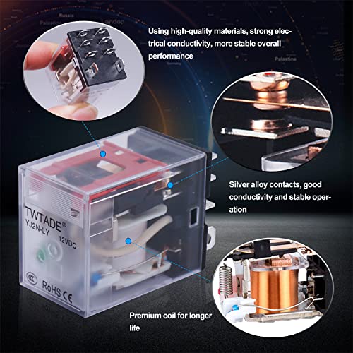 Taiss/DC 12V Relè di potenza elettromagnetica