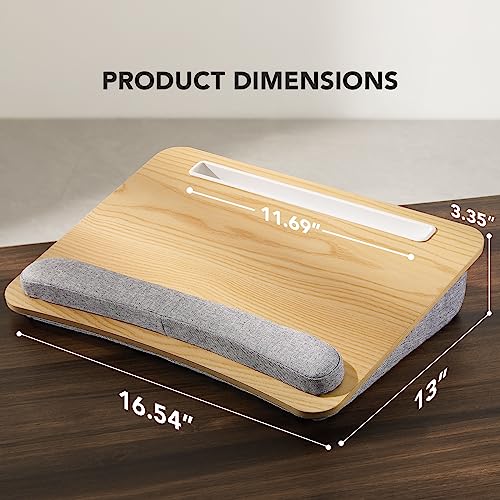image for HUANUO Lap Laptop Desk - Portable Lap Desk with Pillow Cushion, Fits u