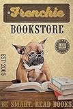 1000 Pieces Jigsaw Puzzle French Bulldog Dog Bookstore Be Smart. Read Books. Mural Props Toys School Supplies Wooden Puzzle Family Decorations Unique Birthday Present