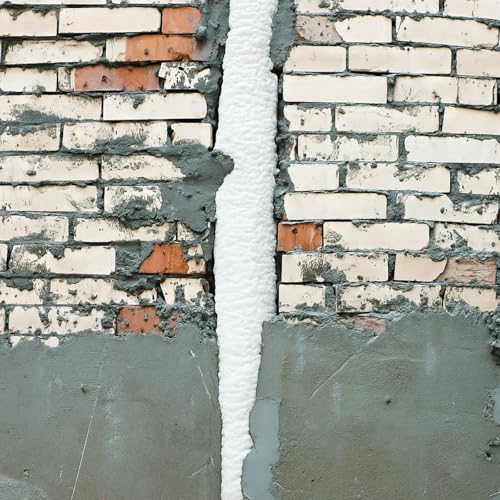 Image of Leyndo 12 Pcs 2 inch x 25.4 inch Long Backer Rod Closed Cell Caulking Filler Rope Concrete Crack Filler Expansion Joint Strips Caulk Saver Foam for Joints Crack Filling(White)