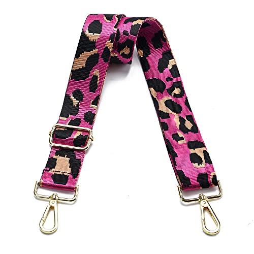 Image of Purse Strap Gold Hardware Replacement Crossbody Bag Strap, Wide Adjustable Shoulder Strap