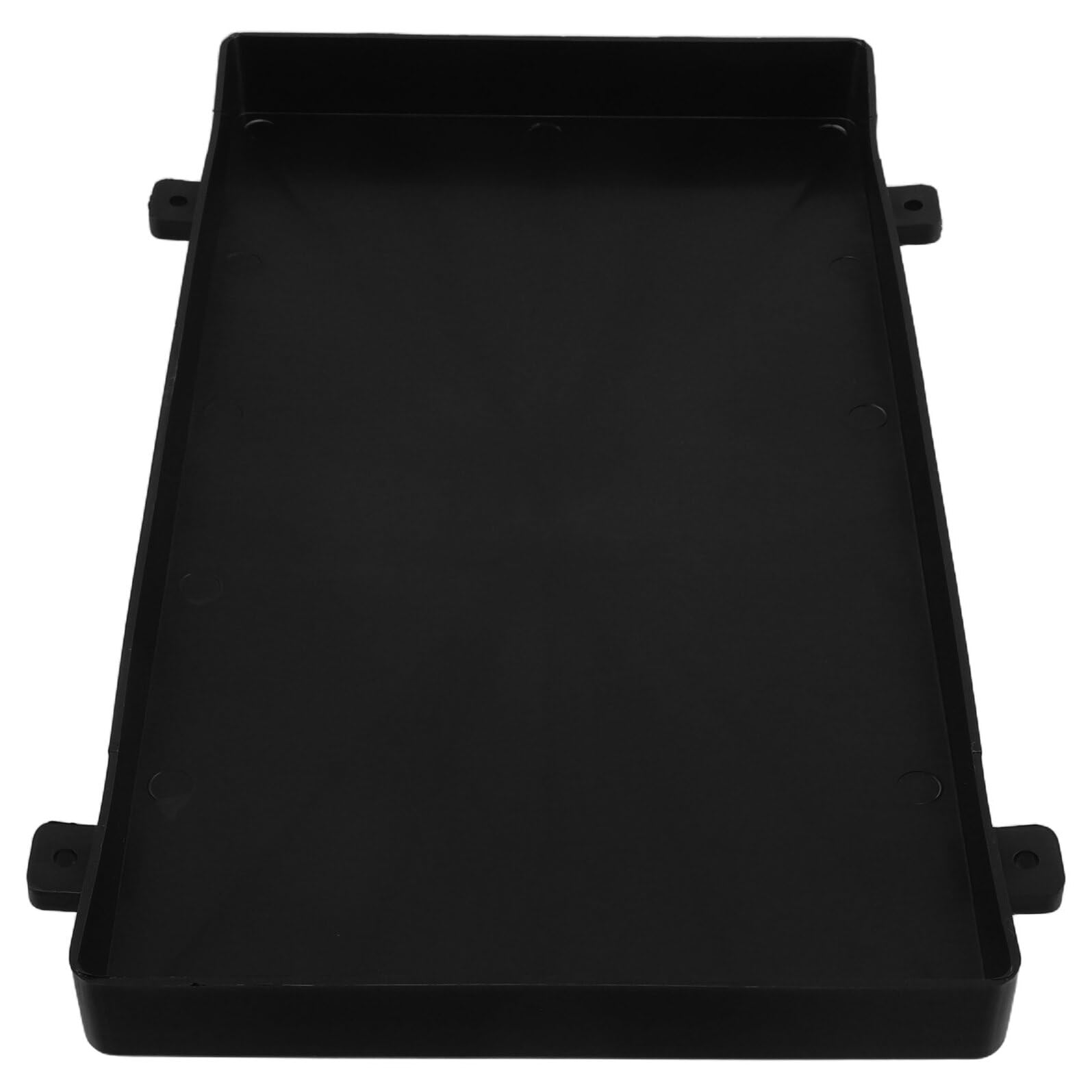 SOIMISS Schwarze Marine Batteriehalterung aus PC mit Wetterfestem Design und Vorgebohrten Löchern für Einfache Installation an Boot Auto und Wohnmobil unter Rauen Bedingungen