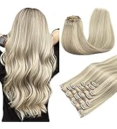 22inch Clip In Hair Extensions Real Human Hair 8pcs 100g Full Head - View #6