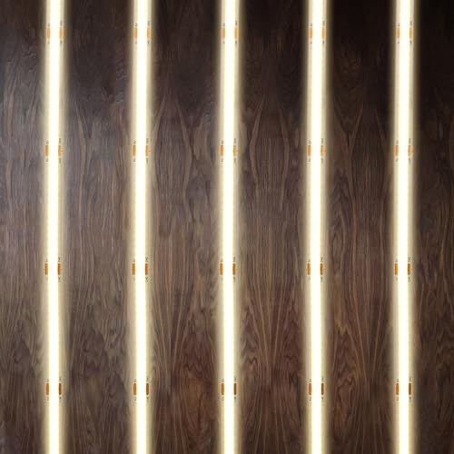 Tira LED COB USB flexible impermeable 3 metros luz cálida miniatura 5
