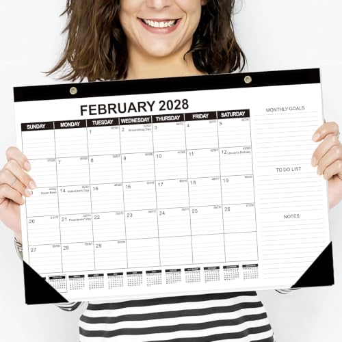 Image of GuassLee Desk Calendar 2027-2028 3 Pack, Jan 2027-Jun 2028, 17 inchx11.5 inch