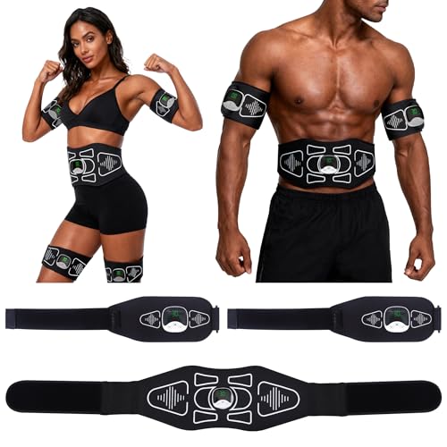 EMS Muscle Stimulator,Ab Stimulator Muscle Toner and Strengthens Abs,Waist, Arms, Legs, for Better Body Conditioning at Home for Men & Women Electronic Muscle Stimulator at Home for Men & Women