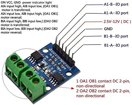 TECNOIOT 5pcs L9110S H-bridge Dual DC Stepper Motor Driver Controller Board L9110 Module - Image 3