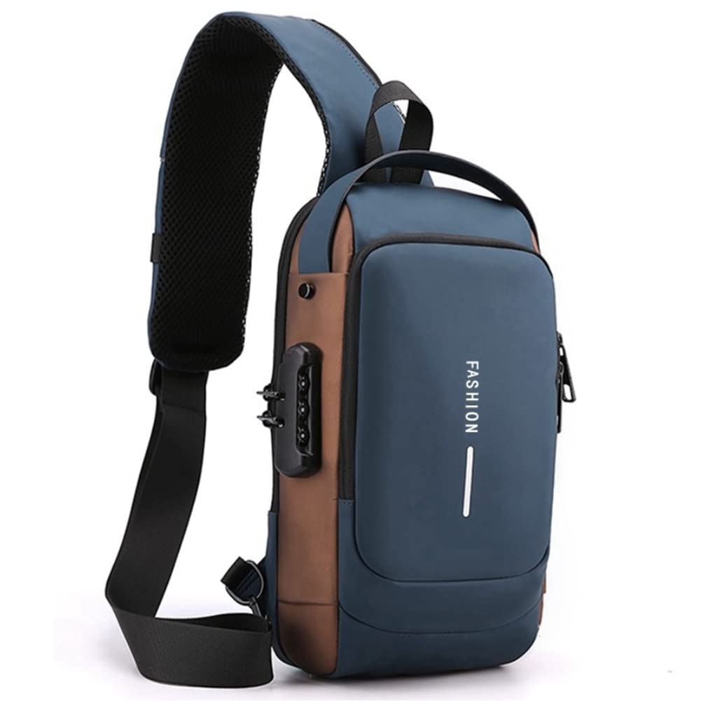 Bolsos Cruzados de Hombro y Mochila para Hombres y Mujeres, Bolso de Pecho con Múltiples Bolsillos para Trabajo, Ciclismo, Motocicleta, Deportes y Viajes
