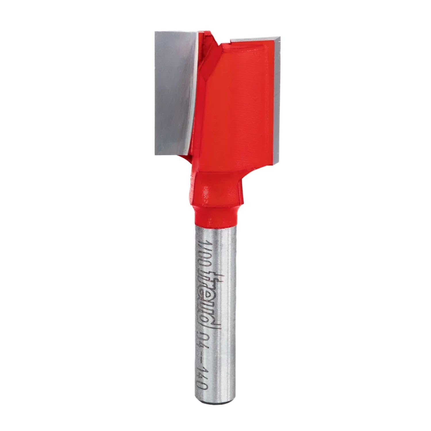 Freud Double Flute Straight Bit with Tico Hi-Density Carbide for Maximum Performance - 2 Cutters, 24000 RPM, 3/4" Height, 3/4" Diameter, 2-1/8" Length, 1/4" Shank - 04-140