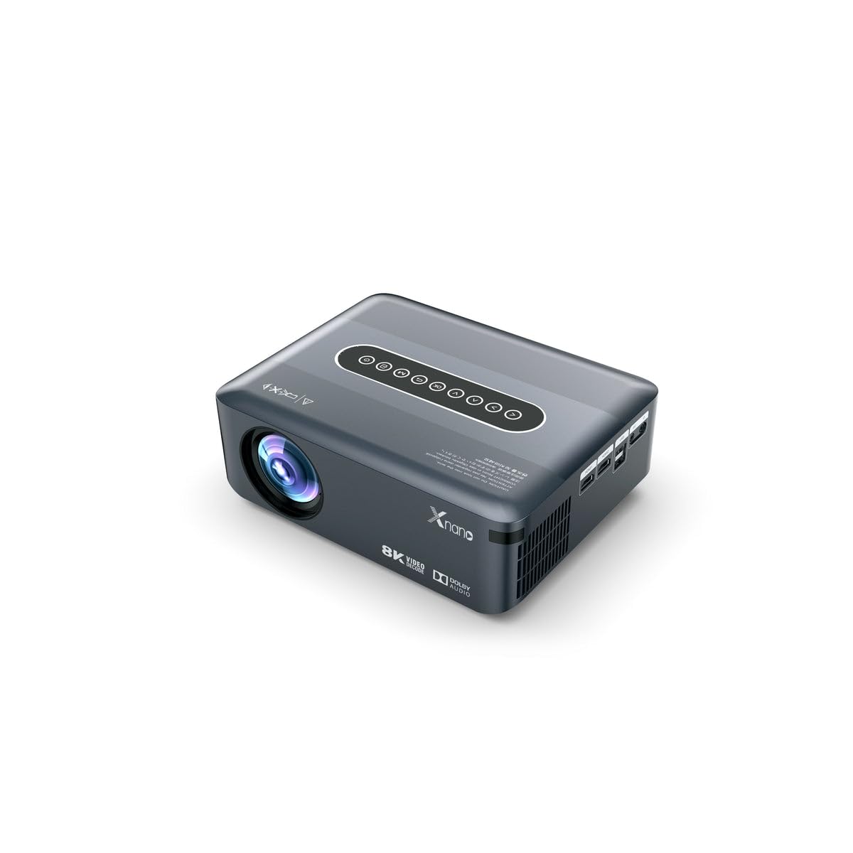 Projektor dekodowania 8K Xnano X1 1080p Full HD 4K 1920x1080P LCD Smart Android 9.0 2.4G/5G Dual WiFi Video LED kino domowe